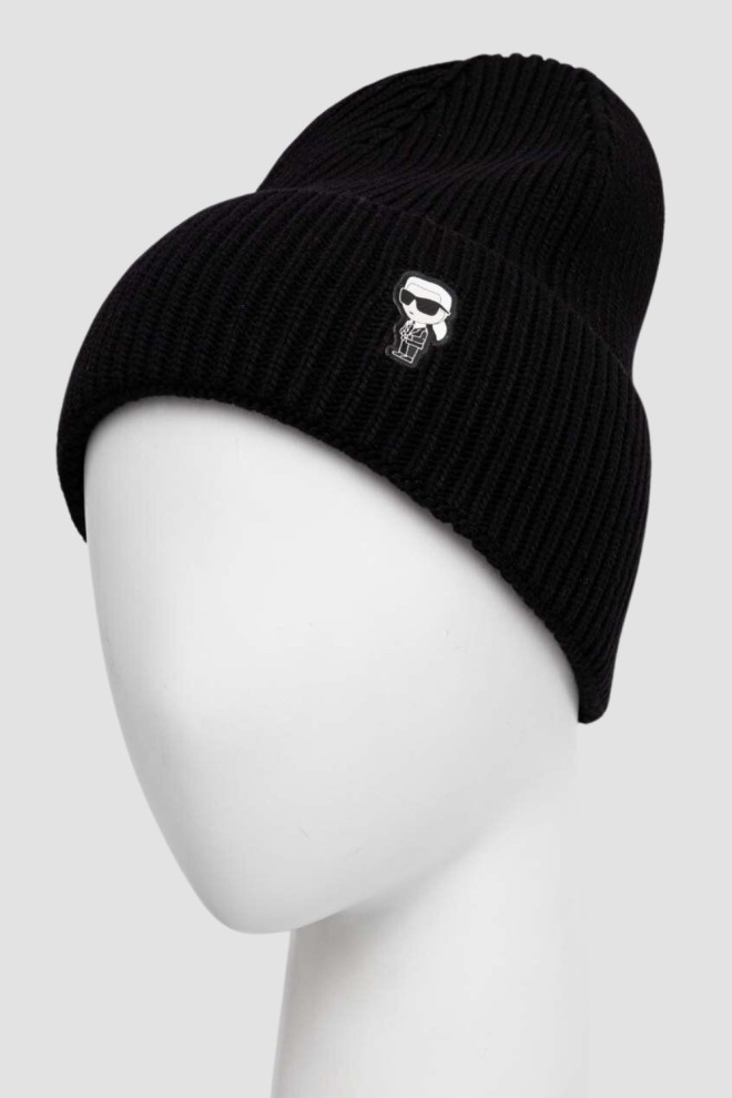 KARL LAGERFELD Black Women's Beanie Hat