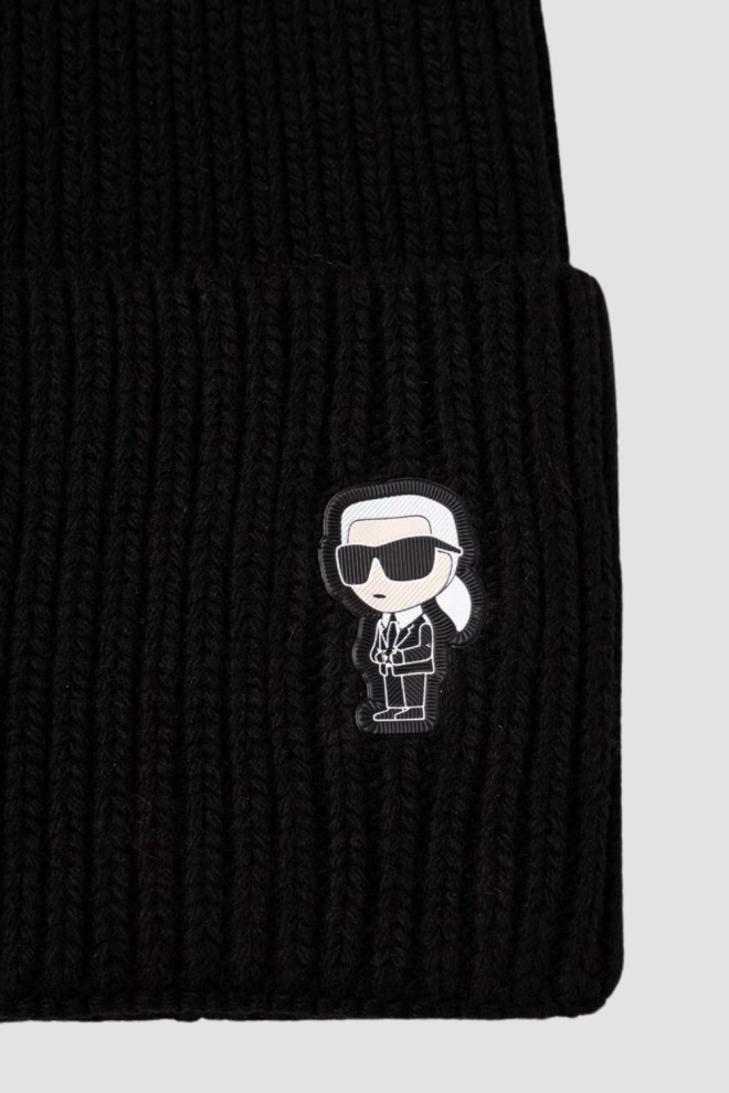 KARL LAGERFELD Black Women's Beanie Hat