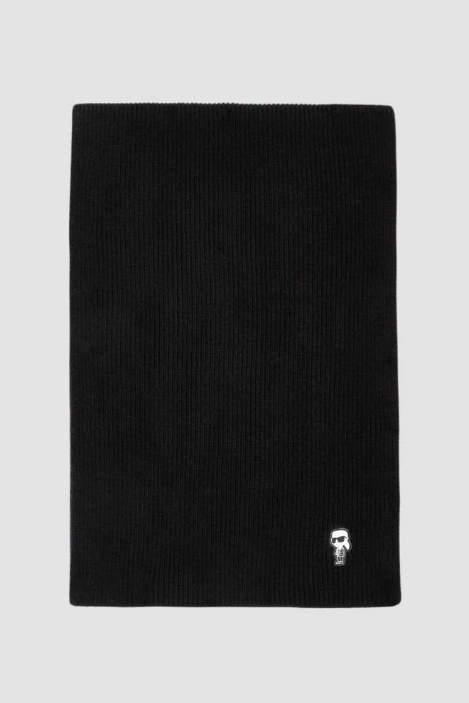 KARL LAGERFELD Black Women's Knit Scarf