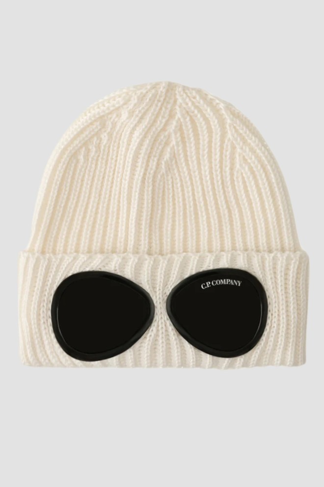 C.P. COMPANY Beżowa czapka Knit Cap