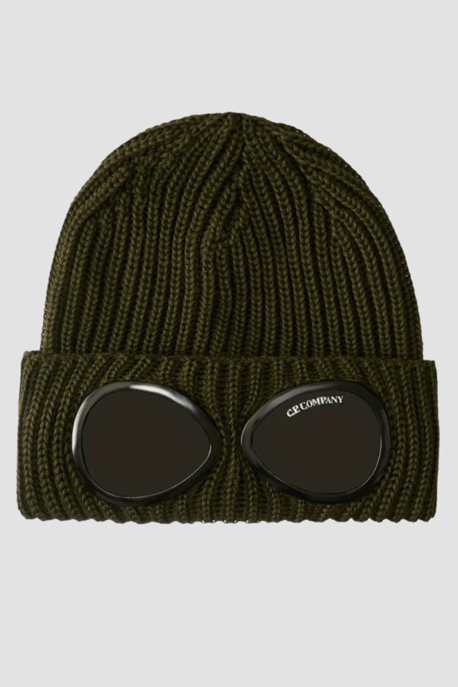 C.P. COMPANY Zielona czapka Knit Cap