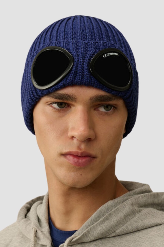 C.P. COMPANY Navy blue Knit Cap