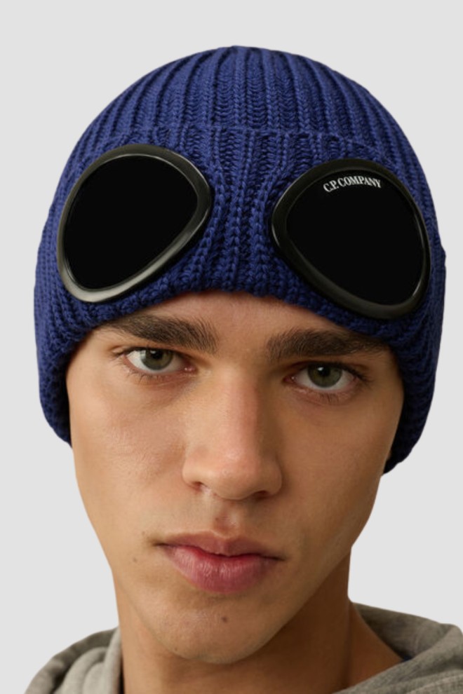 C.P. COMPANY Navy blue Knit Cap