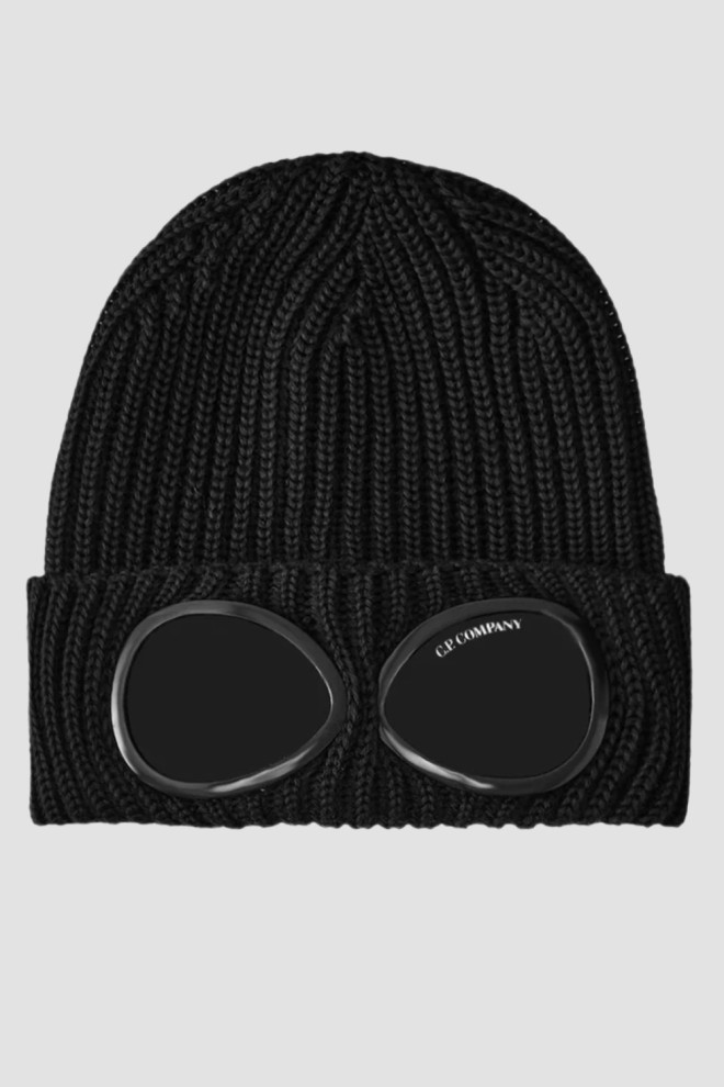 C.P. COMPANY Czarna czapka Knit Cap