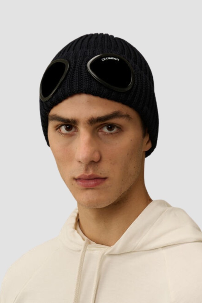 C.P. COMPANY Czarna czapka Knit Cap