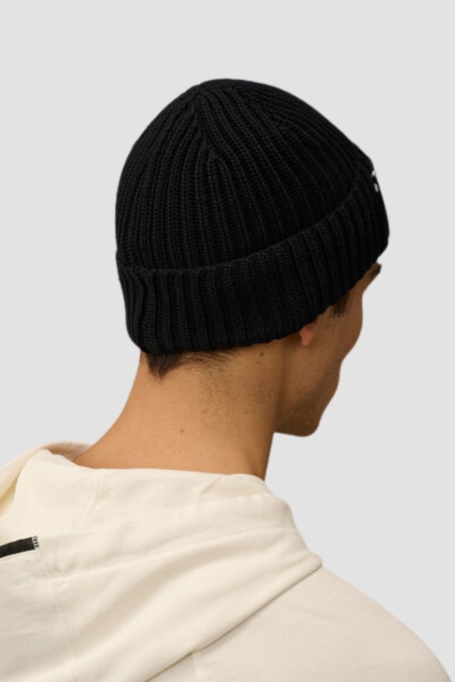 C.P. COMPANY Czarna czapka Knit Cap