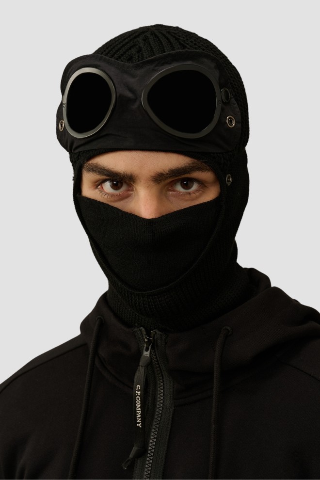 C.P. COMPANY Black Balaclava Ski Mask Cap