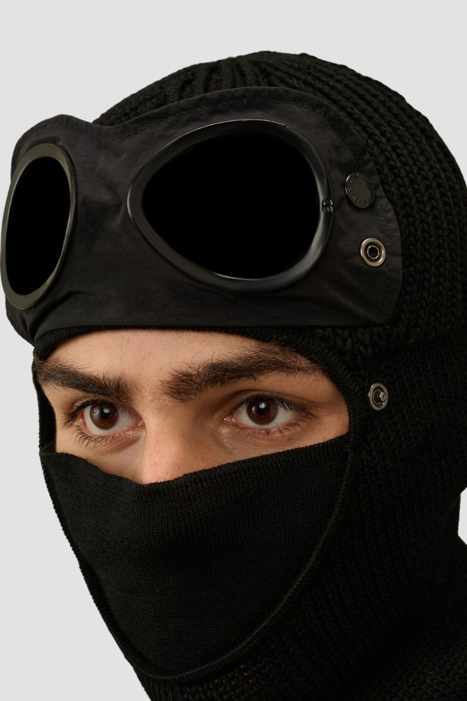 C.P. COMPANY Black Balaclava Ski Mask Cap