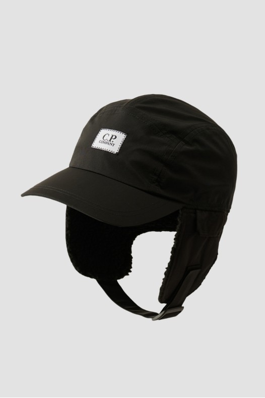 C.P. COMPANY Black earflap...