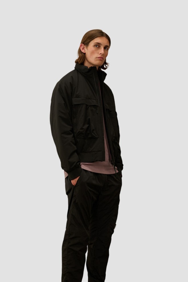 C.P. COMPANY Jachetă scurtă bomber neagră pentru bărbați