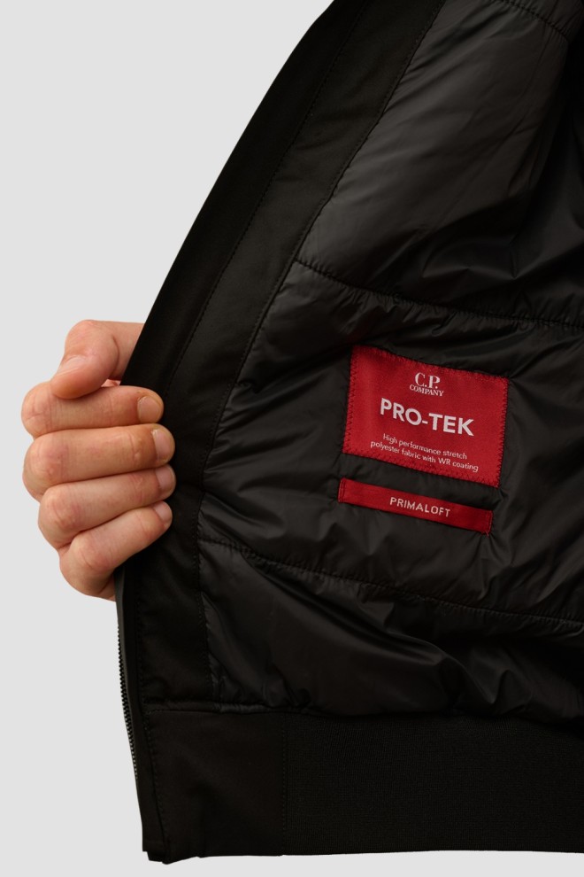 C.P. COMPANY Jachetă scurtă bomber neagră pentru bărbați