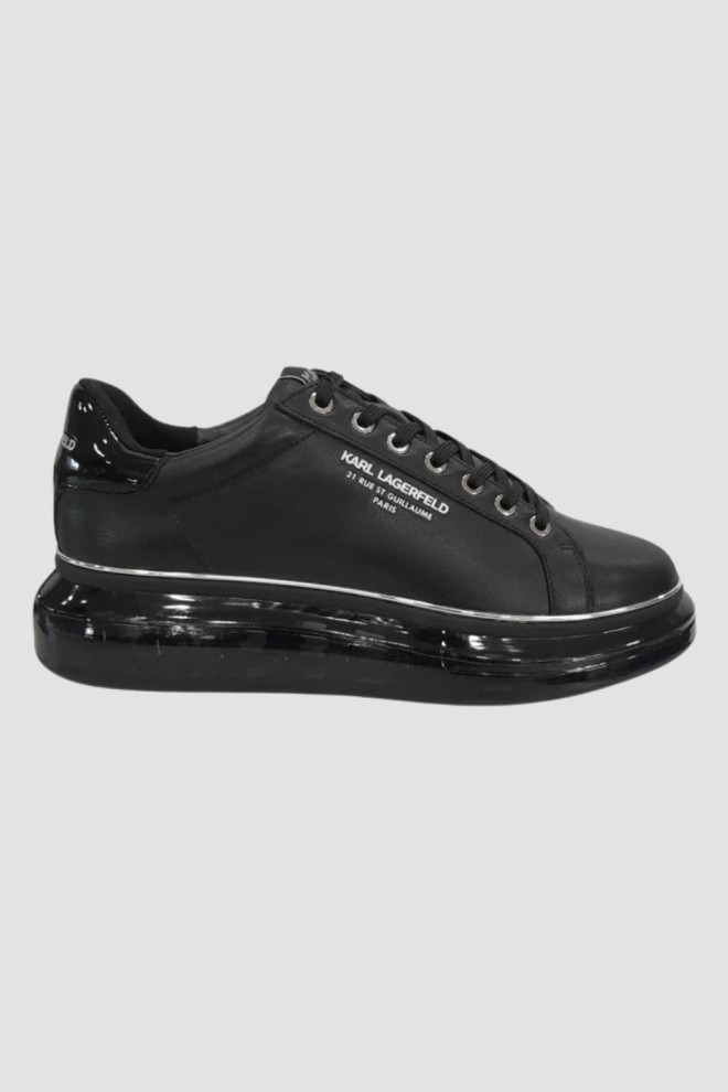 KARL LAGERFELD Black men's KAPRI KUSHION RSG Lo Lace sneakers