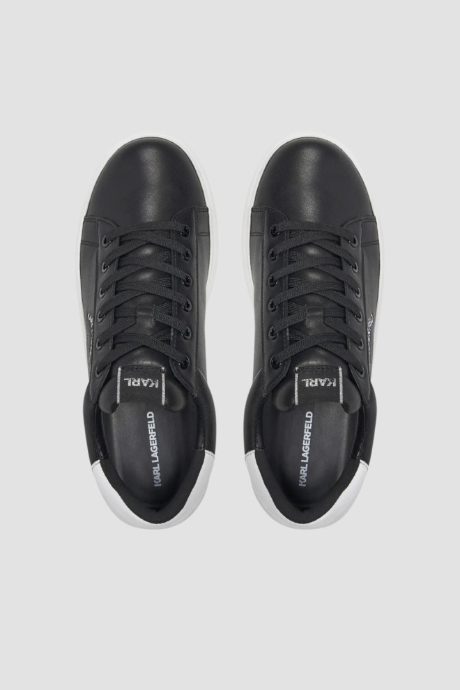 KARL LAGERFELD Black men's KAPRI MENS Maison Karl Lace sneakers