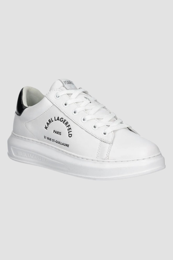 KARL LAGERFELD White men's KAPRI MENS Maison Karl Lace sneakers