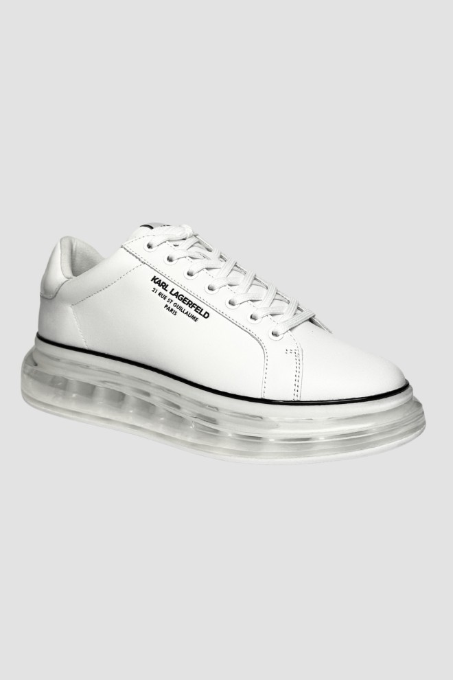 KARL LAGERFELD White men's KAPRI KUSHION RSG Lo Lace sneakers