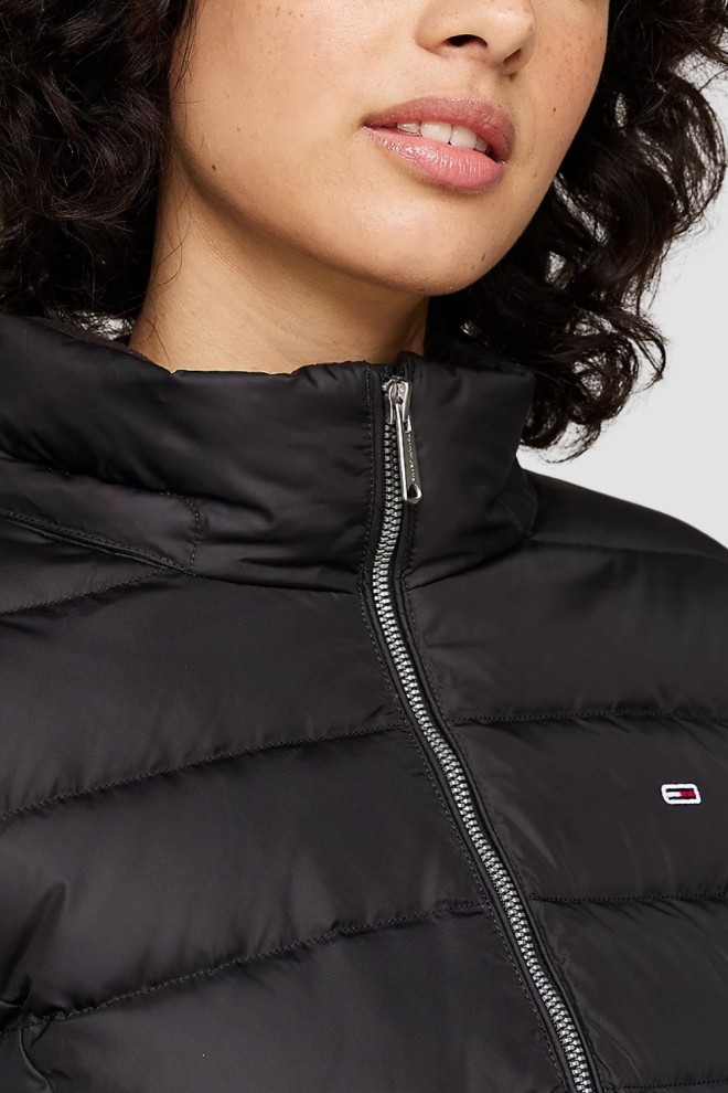 TOMMY JEANS Black women's hooded jacket