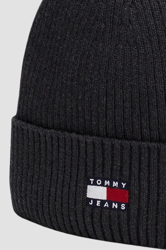 TOMMY JEANS Black men's logo cap