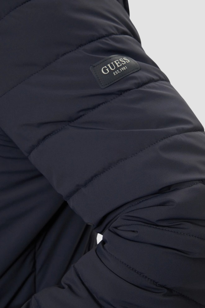 GUESS Jachetă Biker albastru marin pentru bărbați