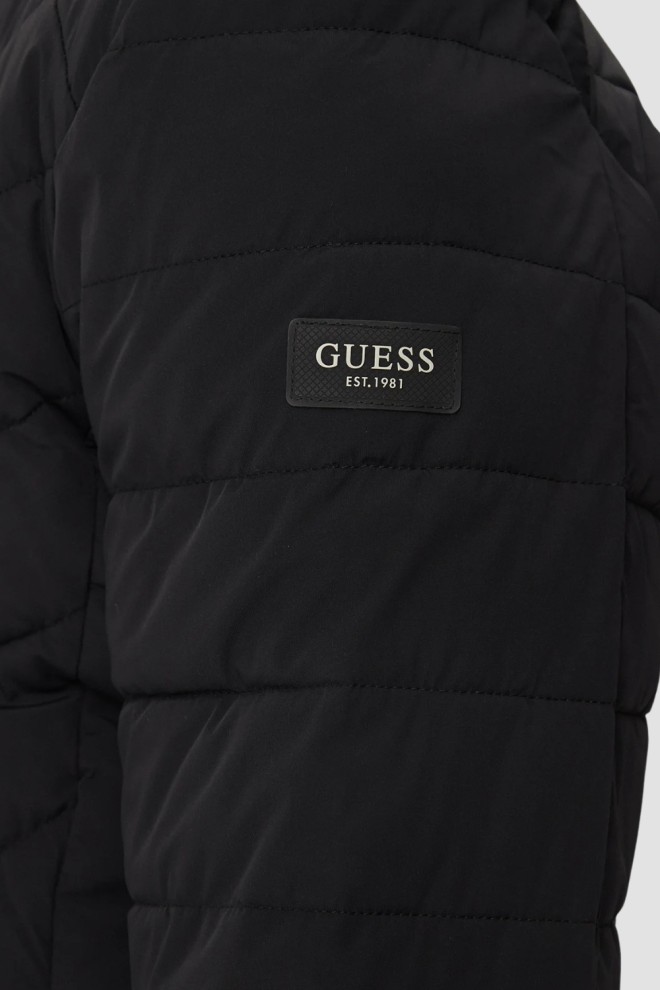 GUESS Black Men's Biker Jacket