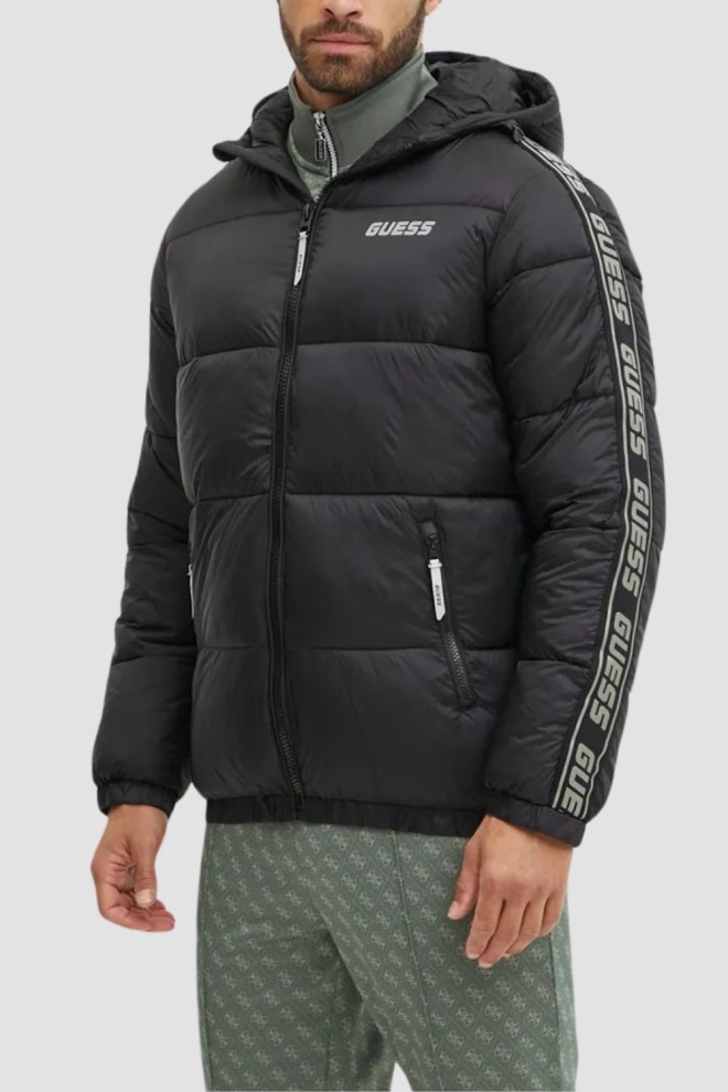 GUESS Czarna kurtka męska Arlo Padded Jacket