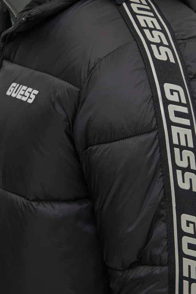 Чоловіча куртка GUESS Arlo з м'якою підкладкою чорного кольору