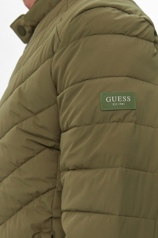 GUESS Zielona kurtka męska Biker Jacket