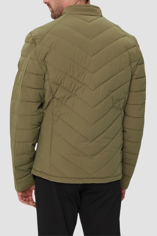 GUESS Green Jachetă Biker pentru bărbați