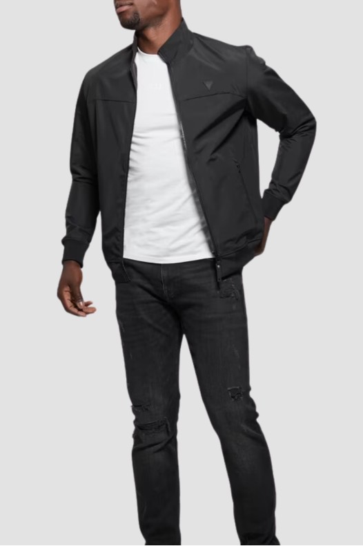 GUESS Men's black bomber...