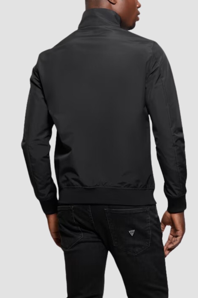 GUESS Men's black bomber Amos Jacket