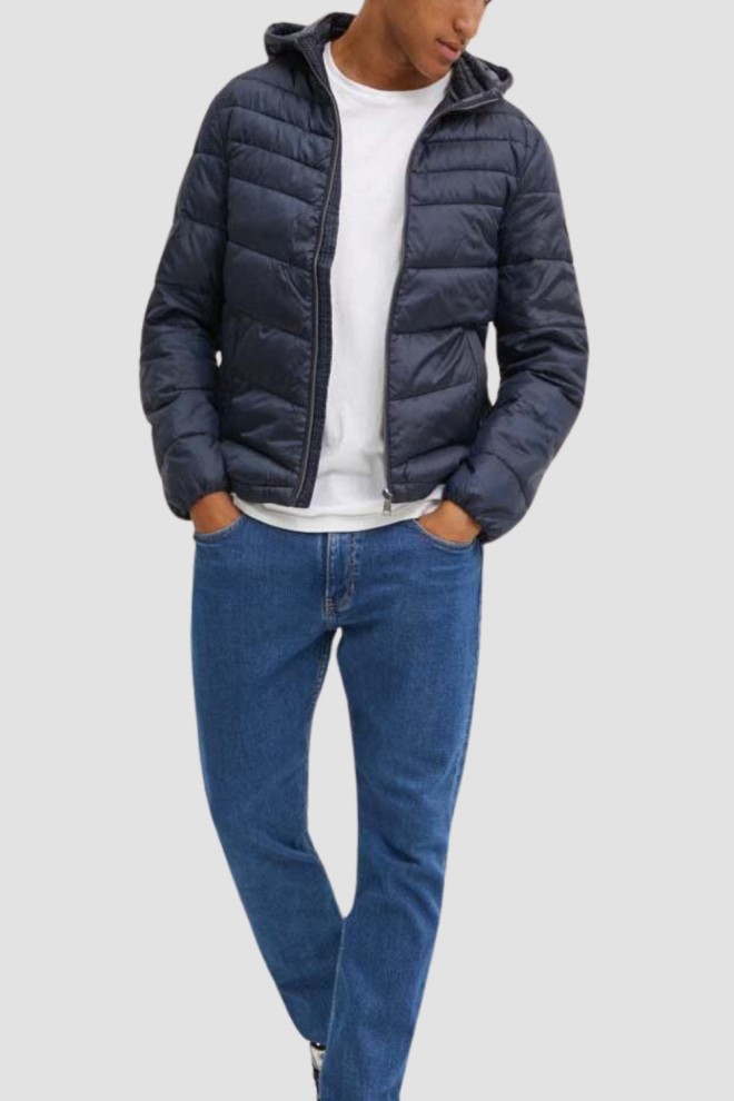 Jachetă GUESS Super Light Puffa albastru marin pentru bărbați