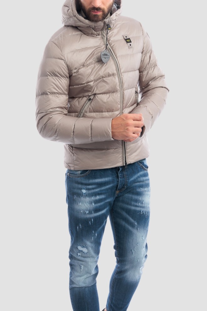 BLAUER Szara kurtka męska Acton Short Jackets