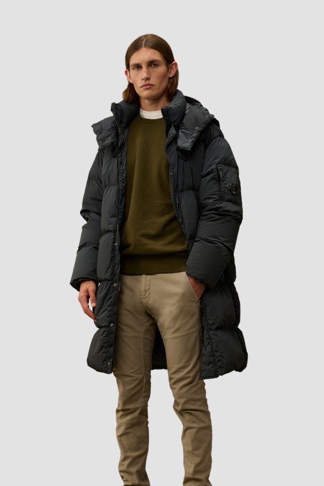 C.P. COMPANY Tricou cu gât rotund verde pentru bărbați