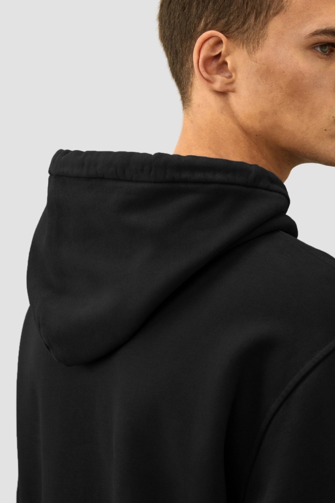 C.P. COMPANY Tricou cu glugă negru pentru bărbați