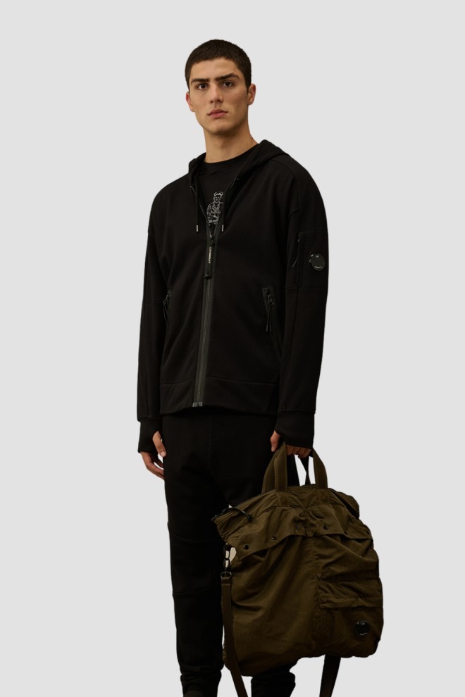 C.P. COMPANY Hanorace negru cu glugă pentru bărbați