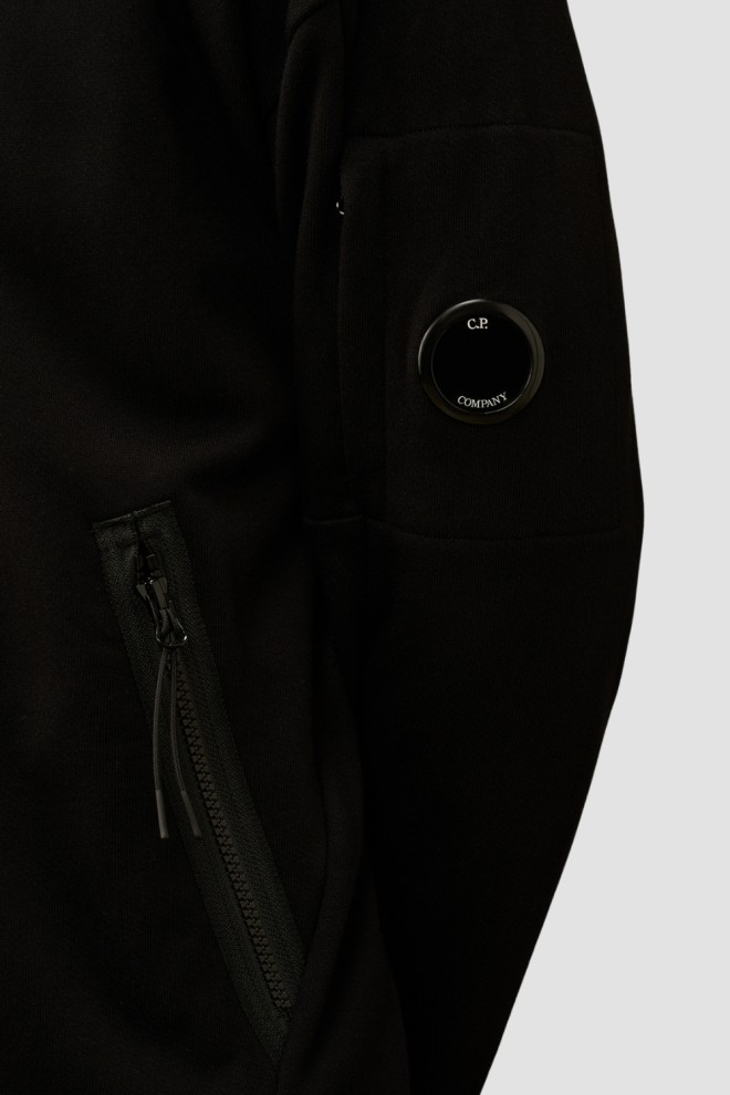 C.P. COMPANY Hanorace negru cu glugă pentru bărbați