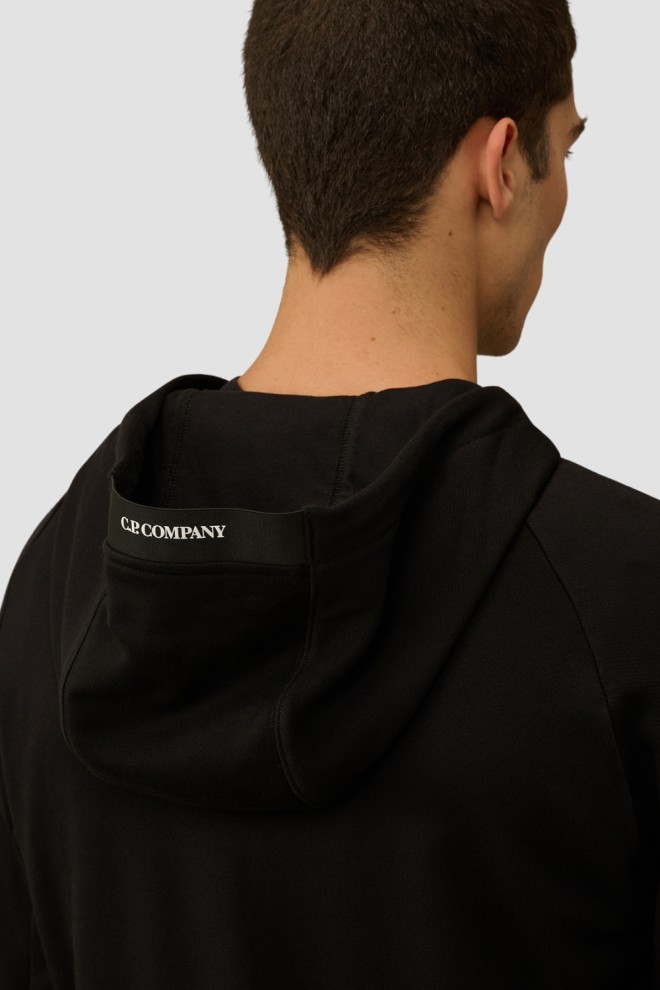 C.P. COMPANY Hanorace negru cu glugă pentru bărbați