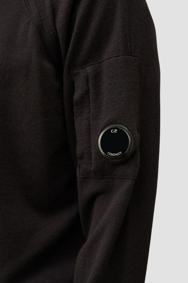 C.P. COMPANY Black bărbați Turtle Neck guler cu guler înalt