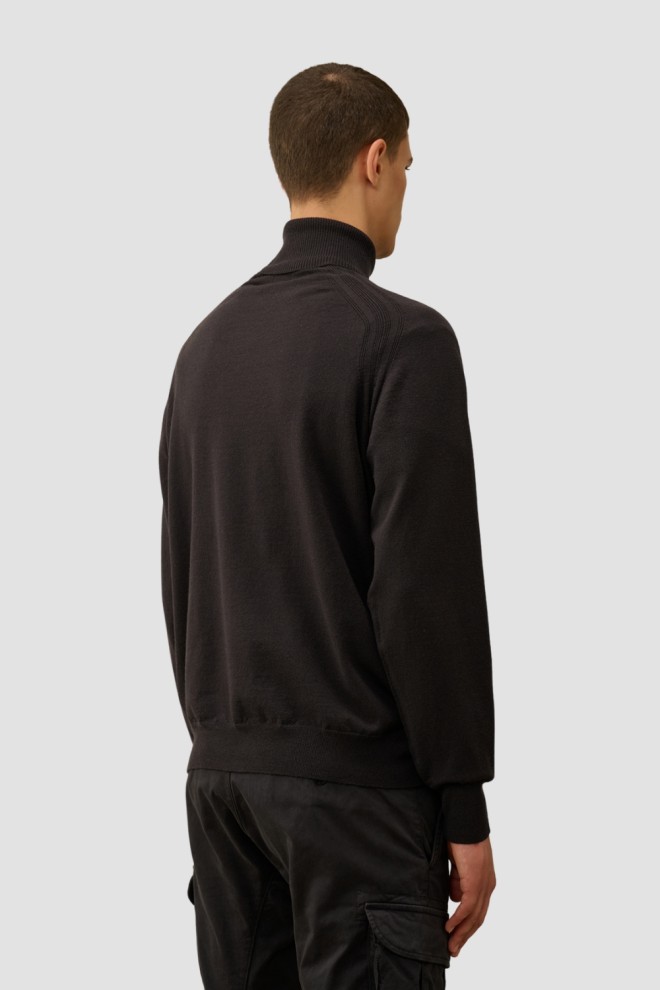 C.P. COMPANY Czarny męski golf Turtle Neck