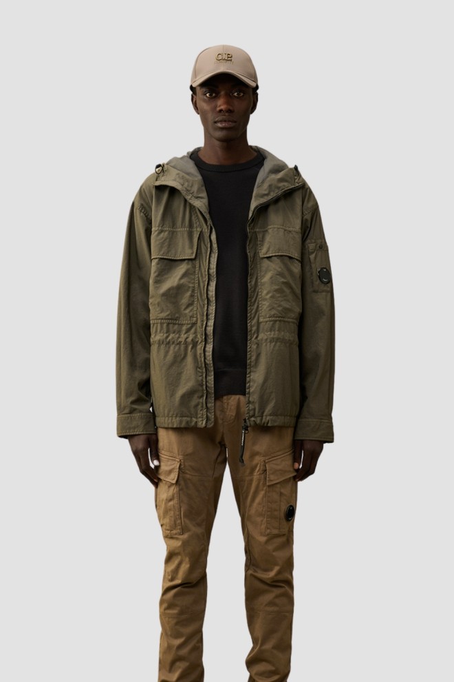 Чорний чоловічий светр C.P. COMPANY з капюшоном