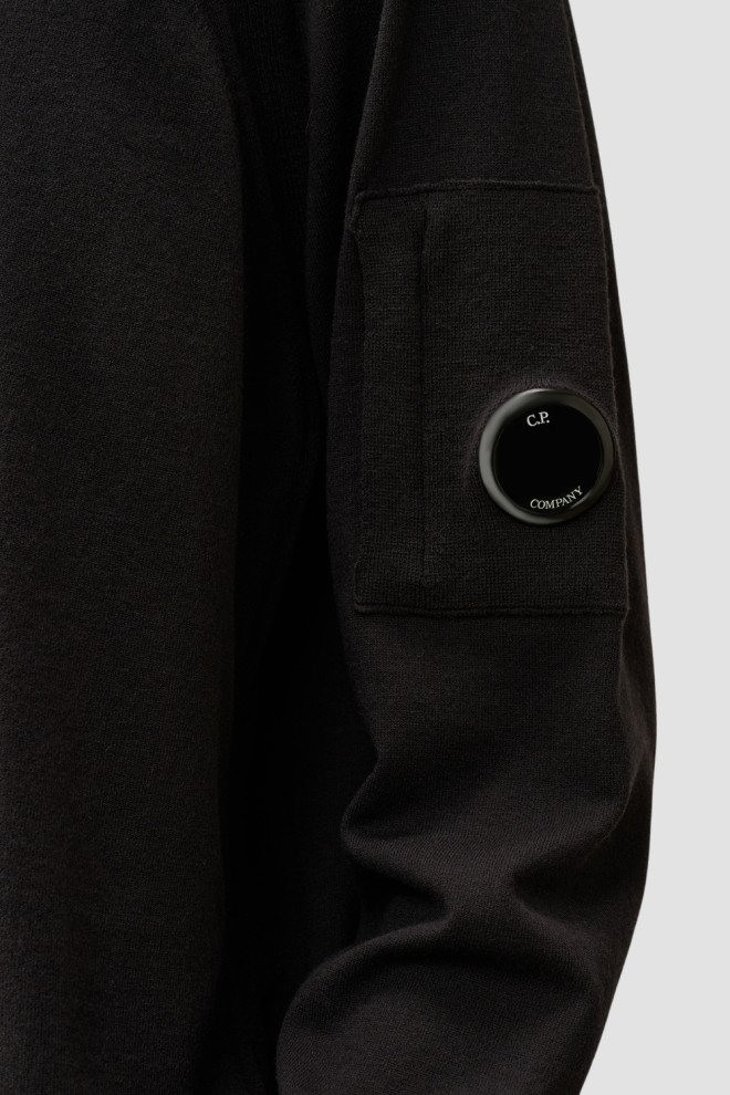 C.P. COMPANY Black Men's Crew Neck Sweater