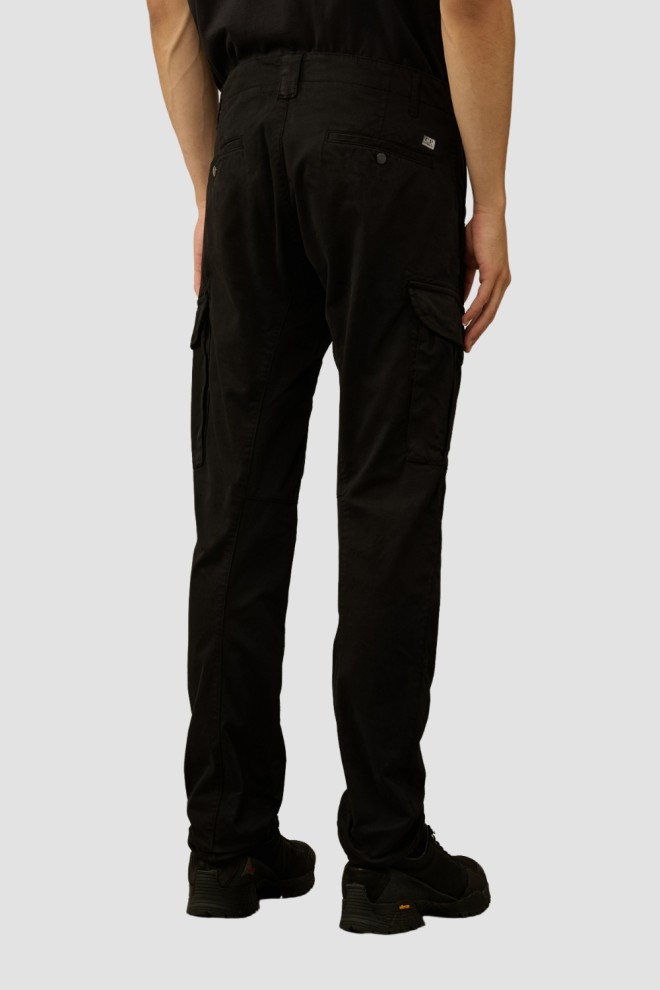 C.P. COMPANY Pantaloni negri Cargo pentru bărbați