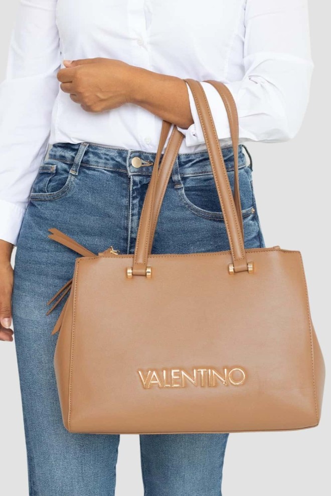 VALENTINO Brown Caprice Shopping Shopper Bag