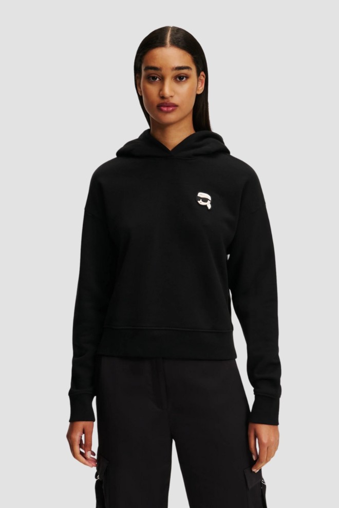 KARL LAGERFELD Black women's hoodie Ikonik 2.0