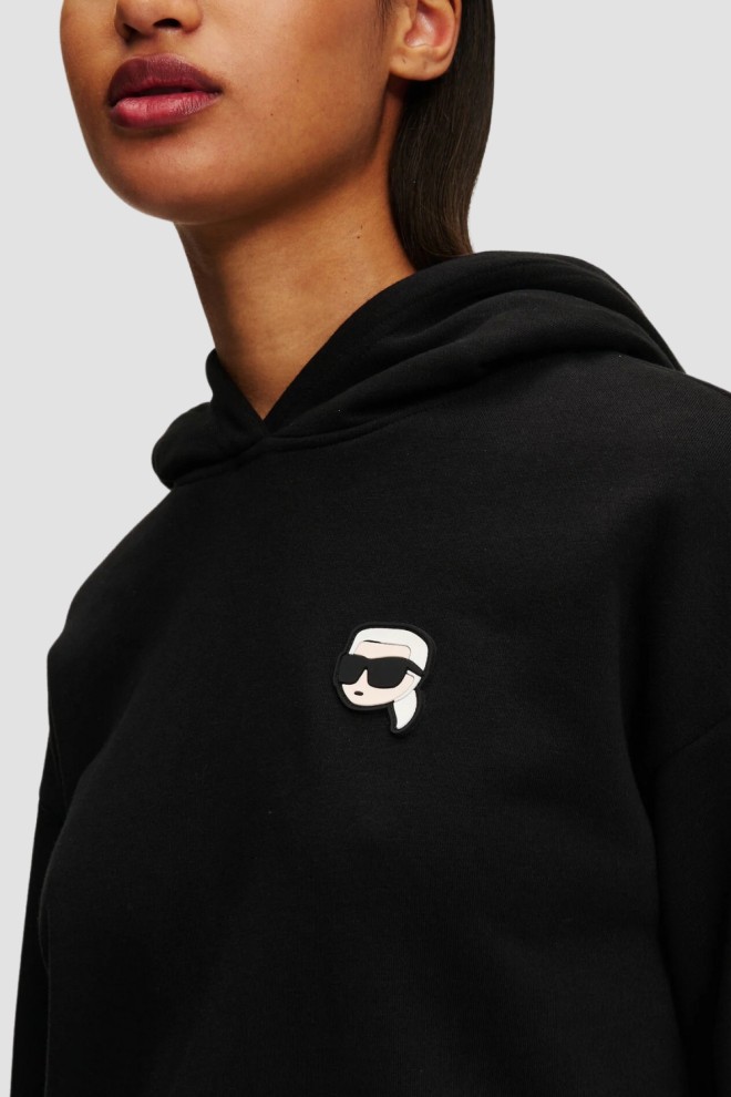 KARL LAGERFELD Black women's hoodie Ikonik 2.0