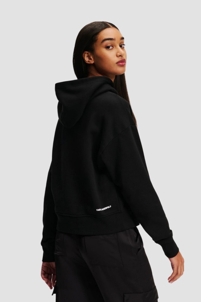 KARL LAGERFELD Black women's hoodie Ikonik 2.0