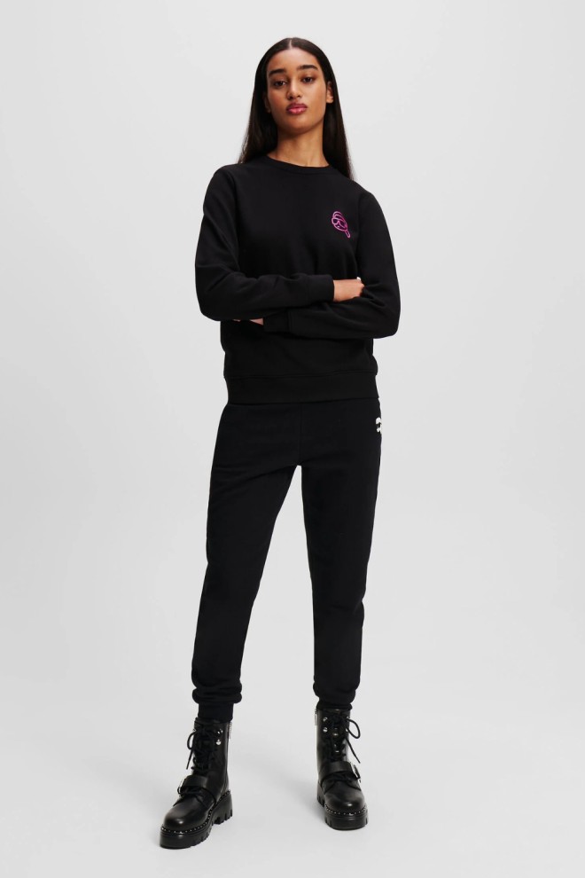 KARL LAGERFELD Black Women's Iconic 2.0 Jelly Sweatshirt