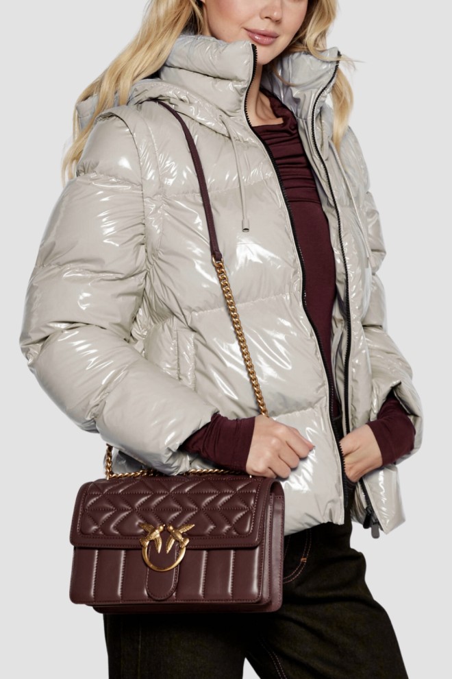 PINKO Brown Love One Classic DC Geantă