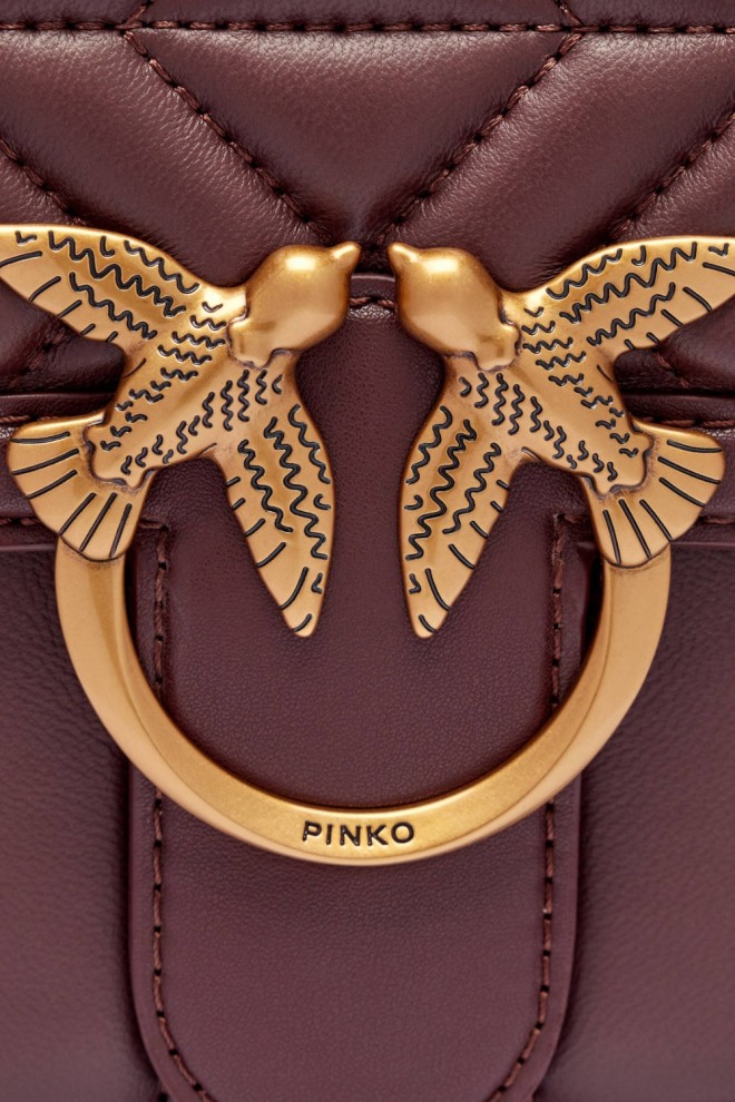 PINKO Brown Love One Classic DC Geantă