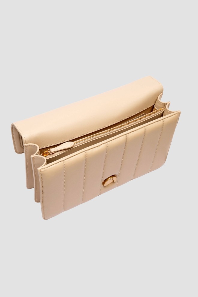 PINKO Beige Love One Classic DC Handbag