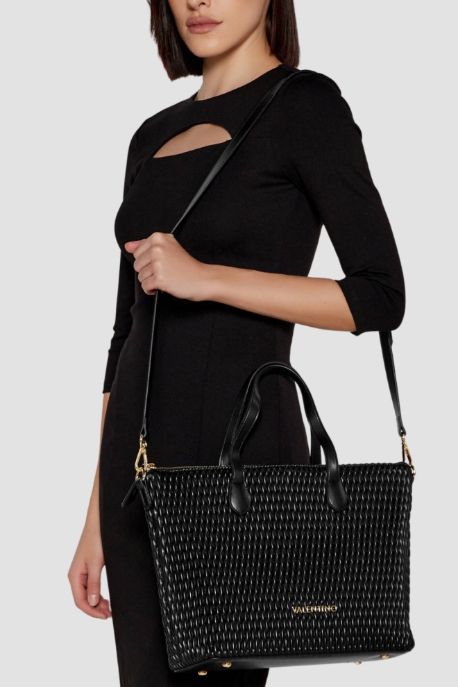 VALENTINO Czarna shopperka damska Frequency Re Shopping